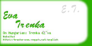 eva trenka business card